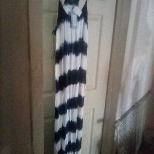 Raviya long cotton lined tie dyed sun dress NWT size M